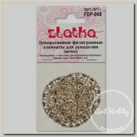 'Zlatka' Филигранные элементы FDP-008 круг 4 шт под античное серебро
