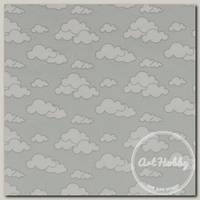 Ткань для пэчворка PEPPY МОЛОЧНЫЕ СНЫ ФЛАНЕЛЬ 100 x 110 см 175 г/кв.м ± 5 100% хлопок МС-21 серый