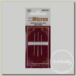 Иглы для шитья ручные 'Micron' KSM-901 набор для кожи 3 шт. в блистере 3/7