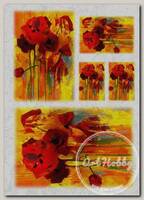 'Love2art' бумага рисовая IRP 32 x 45 см 0103 Маки