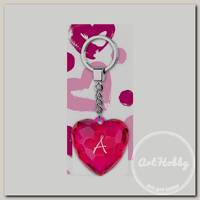 'Be Happy' Брелок 'Сердце Акварель' 11 х 4.5 см А 21