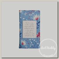 'Infolio' Записная книжка A5- 160 х 90 мм 96 л. клетка 'Romantic' синий AZ1143/blue