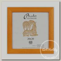 Рамка 'Зебра' РЗ-25 20 х 20 см дерев. со стеклом №3 желтый