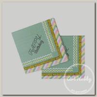 'Патибум' F Салфетки 01 33 x 33 см 12 шт. 'Happy Birthday' 'Тиффани' СК