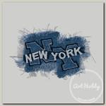 'Gamma' Термоаппликация №68 №1434 NEW YORK 6х10 см