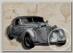 Папертоль 'Магия Хобби' РТ150228 ' Ретро авто Horch (серый)' 20 x 30 см .