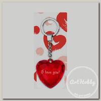 'Be Happy' Брелок 'Сердце Акварель' 11 х 4.5 см I love you! 13