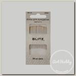 Иглы для шитья ручные 'BLITZ' HN-32 300S3 для рукоделия в блистере 20 шт. никель