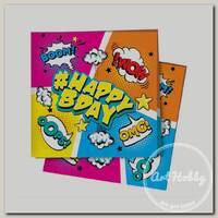'Патибум' P Салфетки 24 x 24 см 12 шт. Комиксы HappyBday 6058272