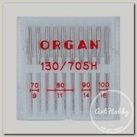 Иглы для быт. шв. машин 'ORGAN' универсальные №70-100 10 шт в пенале 5129000 ассорти
