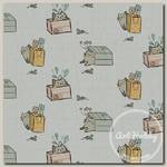 Ткань для пэчворка PEPPY МАРТОВСКАЯ ПЕСНЯ 50 x 55 см 146 г/кв.м ± 5 100% хлопок МП-12 серый