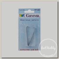 'Gamma' Мини-пинцет ТР-301 металл в блистере .