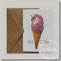 'Cards for you and me' Открытка 11.4 х 16.6 см «Единорог» 2680983170457
