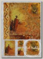 'Love2art' бумага рисовая IRP 32 x 45 см 0014 Африканские охотники