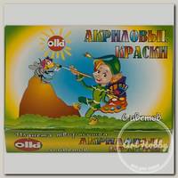 Краска акриловая 'ОЛКИ АРТ' набор 'Планета творчества' 6 цв. х 17 мл 2711