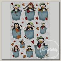 'Love2art' бумага рисовая KPR 32 x 22 см 0069 Пингвины