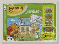 'TRINITY Puzzle' Набор пазлов-раскрасок 'Теремок', T802