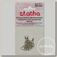 'Zlatka' Филигранные элементы FDP-023 1.9 см подвеска 8 шт под золото
