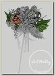 'Blumentag' VDJ-10 Декоративные элементы 1 шт. 22 см 01 веточка с шишкой, шариками, цветком, сердечком