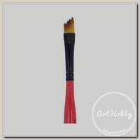 Кисть синтетика 'Mr.Painter' SHB-A-07 фигурная короткая ручка рельефная скошенная №07