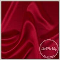 Ткань блузочная PSS-001 Poly satin 100 г/кв.м ± 5 г/кв.м 45 х 45 см 95% полиэстер, 5% спандекс №09 т.красный