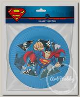Набор бумажных тарелок 6 шт. 'Superman' 286597