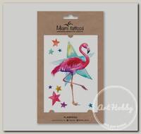 'Miami Tattoos' Акварельные переводные тату 14 г 22 х 13.5 см MT0058 'Flamingo'