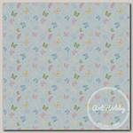 Ткань для пэчворка PEPPY НЕЖНАЯ ИСТОРИЯ 50 x 55 см 146 г/кв.м ± 5 100% хлопок НИ-02 голубой
