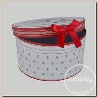 'Grand Gift' Коробка картонная круглая бумажная в ассортименте №01 23х23х12 см большая 304/1