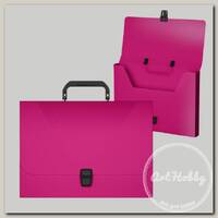 'ErichKrause' Портфель пластиковый Diagonal Vivid A4 ( 23х33.5х3.5 см) розовый 50449