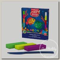 'Artberry' Классический пластилин с Алоэ Вера Neon со стеком 213 г 12 цв. 41767