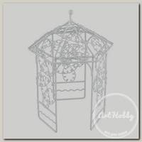 Миниатюра садовая 'Blumentag' MET-039 'беседка' металл 11 x 12 x 17 см .