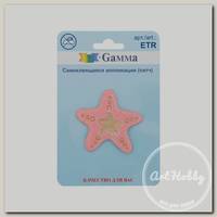 'Gamma' ETR Аппликация (патч) самоклеящаяся № 02 1 шт 01-227 Морская звезда 4.5 х 4.3 см