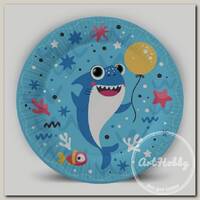 'ND PLAY' Набор бумажных тарелок Акулята d 18 см 6 шт. 303024