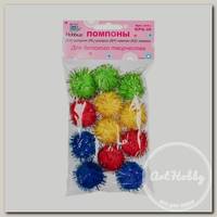 'Hobbius' KPG-30 Помпоны 30 мм 15 шт ассорти