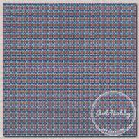 Ткань для пэчворка PEPPY БАБУШКИН СУНДУЧОК 50 x 55 см 140 г/кв.м ± 5 100% хлопок БС-33 клетка яр.синий/розовый
