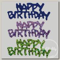 'BOOMZEE' KOF-25 Конфетти фольгированное 25 г 17 'Happy Birthday'