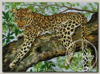 Канва/ткань с рисунком 'Collection D`Art' серия 10.000 40 см х 50 см 10359 Ягуар