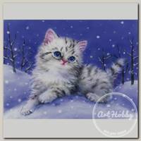 Канва/ткань с рисунком 'Grafitec' серия 6.000 40 см х 30 см 6.314 Котенок