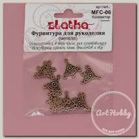 'Zlatka' Коннектор MFC-06 20 х 19 мм 10 шт под античную медь