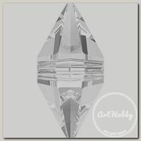 Бусина стеклянная 5747 Crystal 12 x 6 мм в пакете кристалл белый (crystal 001)