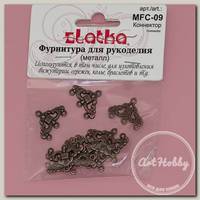 'Zlatka' Коннектор MFC-09 12 х 23 мм 10 шт под античную медь
