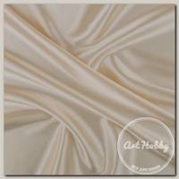 Ткань блузочная PSS-001 Poly satin 100 г/кв.м ± 5 г/кв.м 100 х 145 см 95% полиэстер, 5% спандекс №08 слоновая кость