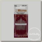 Иглы для шитья ручные 'Micron' KSM-1041 набор для пэчворка 20 шт. в блистере 3/9