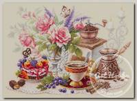 Набор для вышивания 'Чудесная Игла' 120-203 'На чашечку кофе...?!' 40 х 28 см