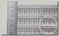'Morrison' Модель садово-паркового ограждения для макета 46.5 х 1.3 см 009-zp-017 светло-серый металлик