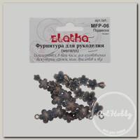 'Zlatka' Подвеска MFP-06 цветок 5 шт под античную медь