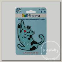 'Gamma' ETR Аппликация (патч) самоклеящаяся № 02 1 шт 01-217 Котик 7 х 6.9 см