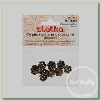 'Zlatka' Розетка для бус MFR-01 13 мм 20 шт под античную бронзу