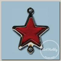 Страз в оправе 'Gamma' MS-02 16 х 16 мм акрил в пакете с еврослотом №01 красный